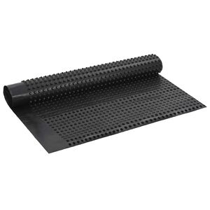 vidaXL Hoja de Drenaje Acanalada Negro 1 x 20 m HDPE