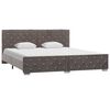 vidaXL Estructura de cama sin colch&oacute;n terciopelo gris 180x200 cm