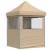 vidaXL Tienda de fiesta plegable Pop-Up con 4 paredes laterales beige