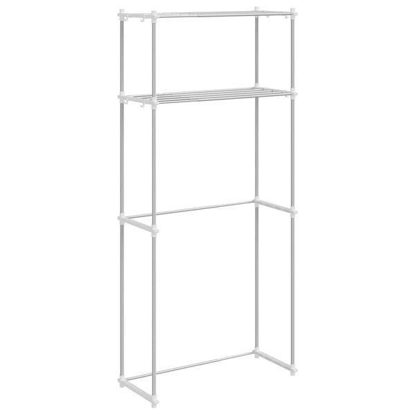 vidaXL Estante para lavadora 70 x 27 x 136 cm Aluminio