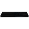 vidaXL Estante flotante de pared MDF negro brillante 60x23,5x3,8 cm