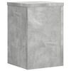 vidaXL Soportes de plantas 2 uds madera gris hormig&oacute;n 20x20x30 cm