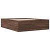 vidaXL Estructura de cama madera de ingenier&iacute;a marr&oacute;n roble 150x200 cm