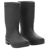 vidaXL Botas de agua negro n&uacute;mero 40 PVC