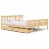 vidaXL Estructura de cama con 2 cajones madera maciza pino 180x200 cm