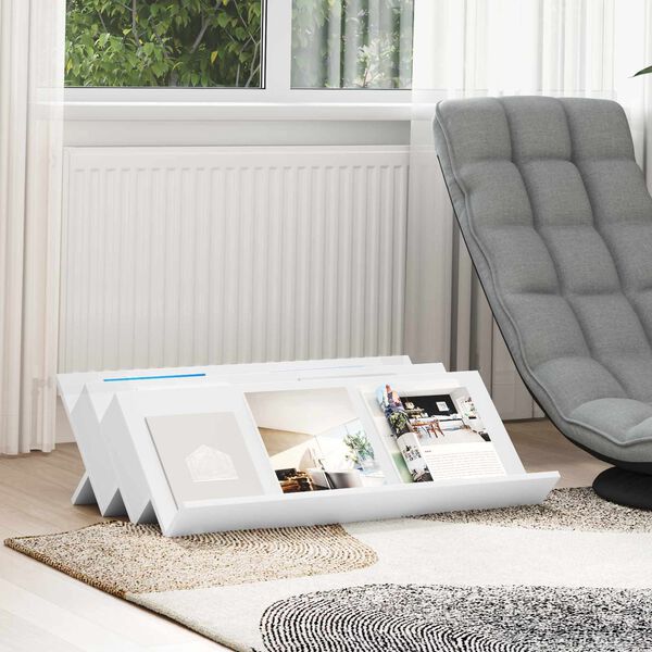 vidaXL Estante de revistas 90 x 53 x 28,5 cm Madera de ingenier&iacute;a