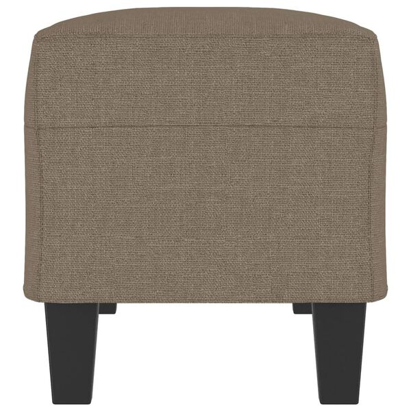 vidaXL Banco de tela gris taupe 100x35x41 cm