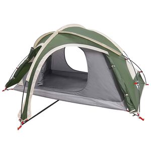 vidaXL Tienda de trekking con fald&oacute;n resistente al agua 2 persona