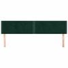 vidaXL Cabeceros 2 unidades de terciopelo verde oscuro 100x5x78/88 cm