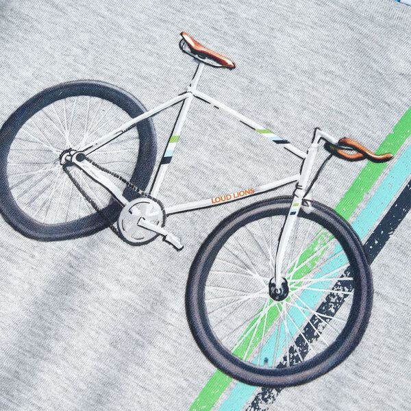 Camiseta de manga corta infantil gris 116