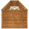 vidaXL Jardinera elevada 580x50x36 cm acero corten