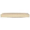 vidaXL Juego de cojines de paleta 2 pcs Beige 120 x 40 x 8 cm