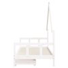 vidaXL Estructura cama ni&ntilde;os con cajones madera pino blanco 90x200 cm