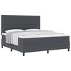 vidaXL Cama tipo Box Spring Gris oscuro y blanco 203 x 180 x 128 cm