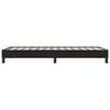 vidaXL Cama box spring sin colchón cuero sintético negro 80x210 cm