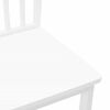 vidaXL Sillas de comedor 2 unidades madera maciza de caucho blanco
