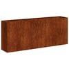 vidaXL Jardinera oxidada 200x40x80 cm acero corten