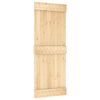 vidaXL Puerta corredera con herrajes madera maciza de pino 85x210 cm