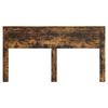 vidaXL Cabecero Roble ahumado 200 cm Madera contrachapada