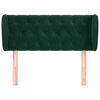 vidaXL Cabecero de terciopelo verde oscuro 93x23x78/88 cm
