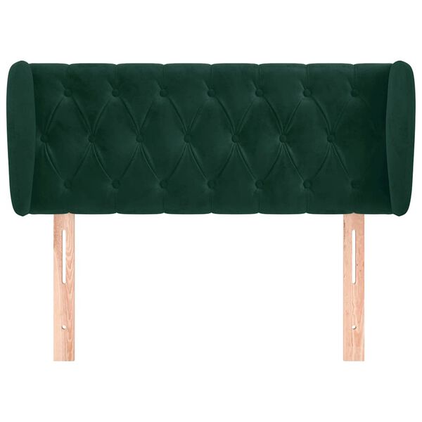 vidaXL Cabecero de terciopelo verde oscuro 93x23x78/88 cm