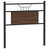 vidaXL Cabecero de repuesto de madera de ingenier&iacute;a y acero marr&oacute;n roble 80 cm
