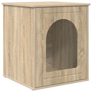 vidaXL Casa para Gatos Sonoma 53 x 52 x 62 cm Madera de ingenier&iacute;a
