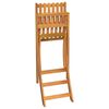vidaXL Juego muebles de bar de jardín 3 piezas madera maciza de acacia