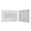 vidaXL Paredes laterales de carpa de fiesta con ventana 2uds PE blanco