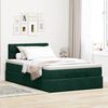 vidaXL Estructura cama otomana colch&oacute;n terciopelo verde oscuro