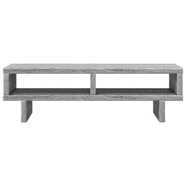vidaXL Soporte de pantalla madera ingeniería gris Sonoma 50x27x15 cm