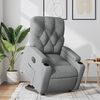 vidaXL Sill&oacute;n el&eacute;ctrico reclinable elevable de tela gris claro