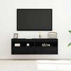 vidaXL Mueble de TV Montado en la Pared Roble negro 60 x 30 x 40 cm