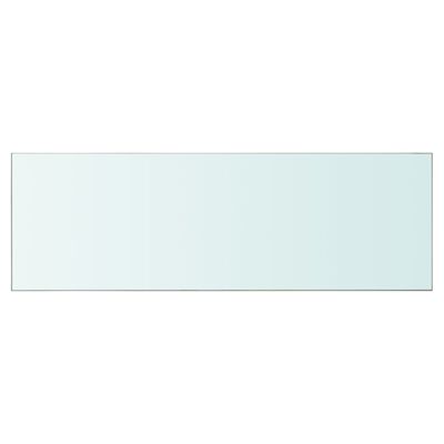 vidaXL Panel de estante vidrio claro 90x30 cm