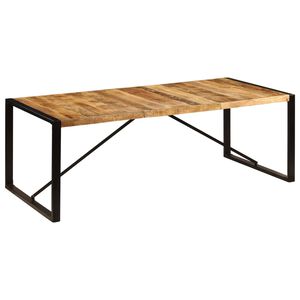 vidaXL Mesa de comedor de madera maciza de mango 220x100x75 cm