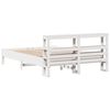 vidaXL Estructura de cama sin colch&oacute;n madera de pino blanca 150x200 cm