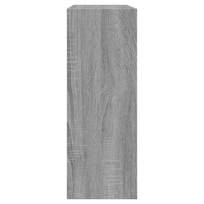 vidaXL Zapatero de madera de ingeniería gris Sonoma 60x21x57 cm