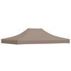 vidaXL Techo de carpa para celebraciones gris taupe 4x3 m 270 g/m&sup2;