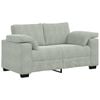 vidaXL Sof&aacute; Loveseat gris claro 160x77x82 cm terciopelo