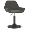 vidaXL Taburete de cocina de terciopelo gris oscuro