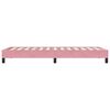 vidaXL Cama box spring sin colch&oacute;n terciopelo rosa 100x210 cm