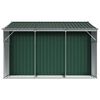vidaXL Cobertizo de jardín acero galvanizado verde 277x279x179 cm