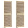 vidaXL Puerta de Armario con puerta 2 uds. Natural 170 x 2,1 x 59,5 cm