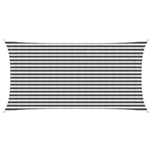 vidaXL Toldo Vela 2,5 x 4,5 m HDPE Rectangular Antracita y Blanco