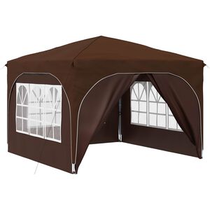 vidaXL Carpa Plegable para Fiestas 290 x 290 x 245 cm Marr&oacute;n