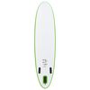 vidaXL Juego de tabla de paddle surf hinchable verde y blanco