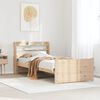 vidaXL Estructura de cama con cabecero madera maciza de pino 90x200 cm