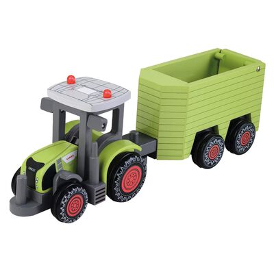 CLAAS Tractor de juguete con remolque Axion 870 + Animal 36 cm
