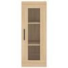 vidaXL Aparador de madera contrachapada roble Sonoma 34,5x34x180 cm