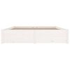 vidaXL Estructura de cama con cajones blanco 180x200 cm